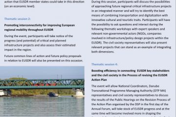 Newsletter - the 8th edition of the EUSDR Annual Forum, Bucharest